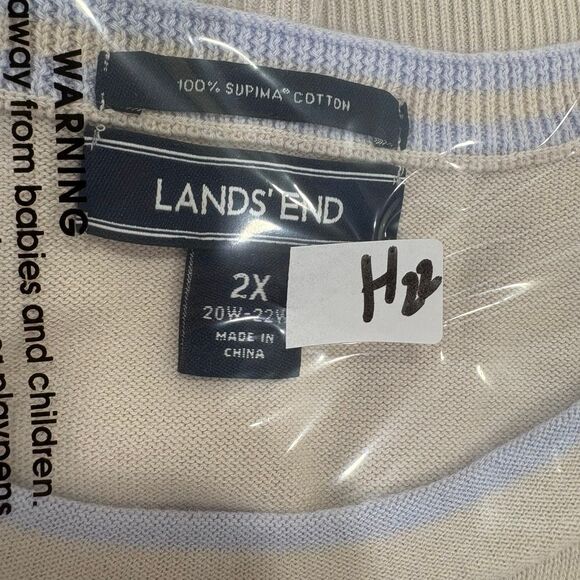 Lands’ End Women’s Sweater Size 2X – Cat Graphic Supima Cotton Pullover - Picture 9 of 9